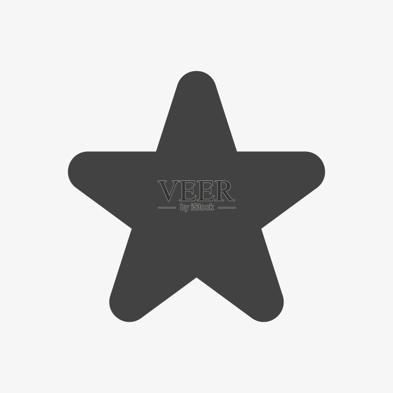 星星图标,符号图标。字形,实体风格图标素材
