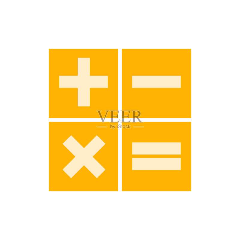 计算器符号 - 数学图解标志,计算器图标图标素材