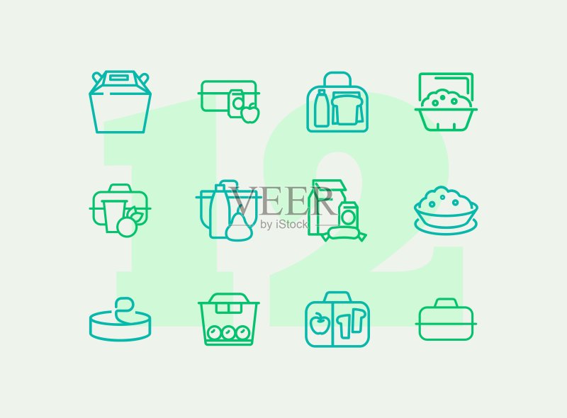 食品系列图标图标素材