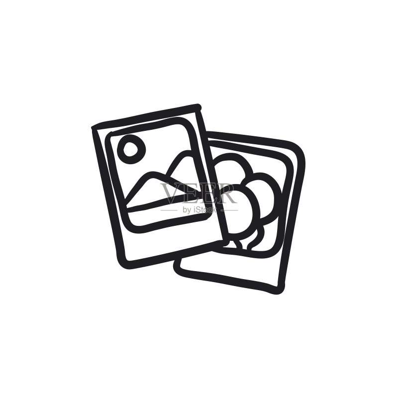 照片素描图标图标素材
