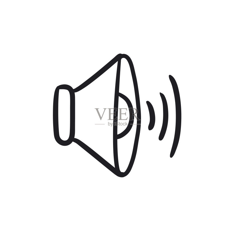 扬声器音量草图图标图标素材
