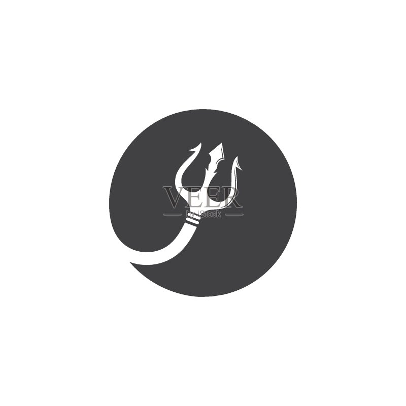 三叉戟Logo模板矢量图标图标素材