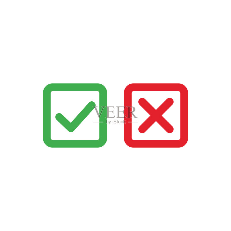 勾选和叉号图标图标素材
