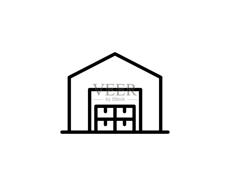 仓库线条图标图标素材