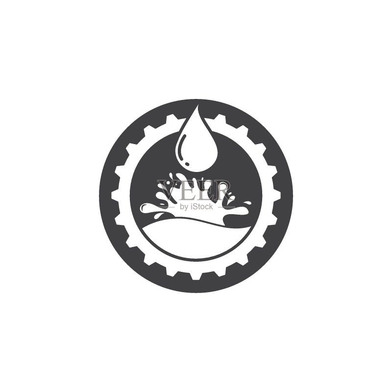 水管维修矢量图标logo图标素材