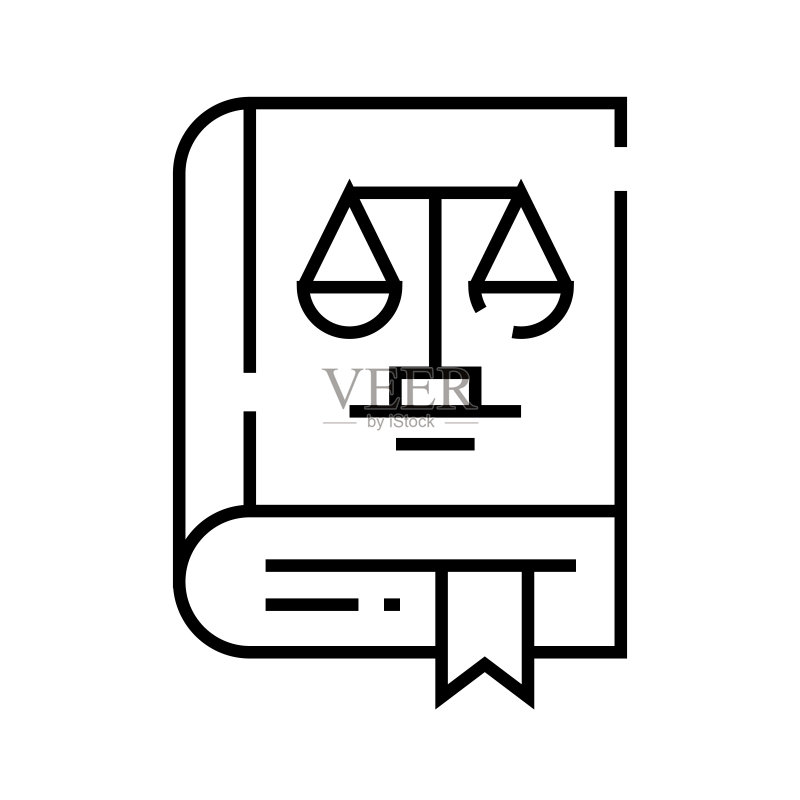 法规工具线性图标概念符号轮廓矢量图线性符号图标素材