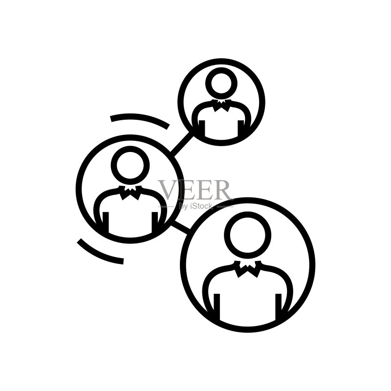 消息线条图标,概念符号,轮廓矢量图图标素材