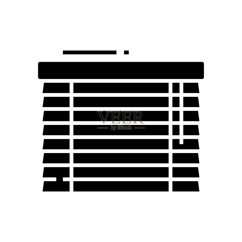 黑色家具图标概念矢量扁平符号图标素材