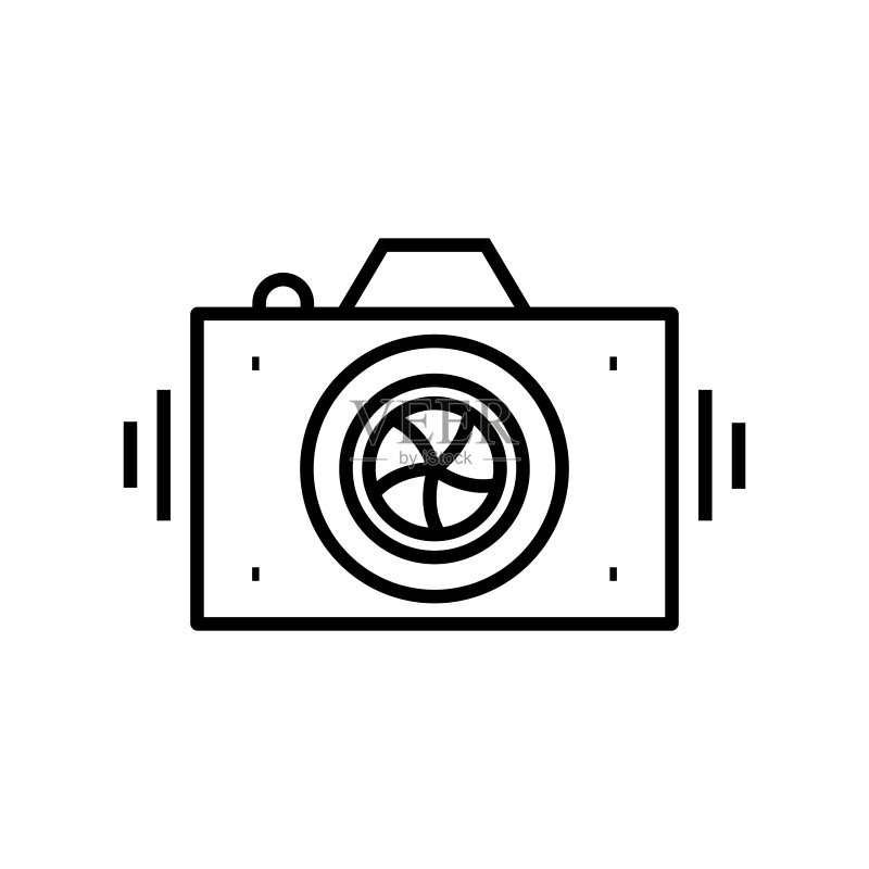 照相机线性图标概念符号矢量素材图标素材