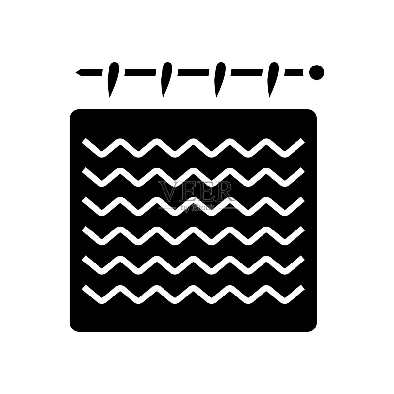 黑色手工图标,概念插图,矢量扁平符号,字形符号图标素材