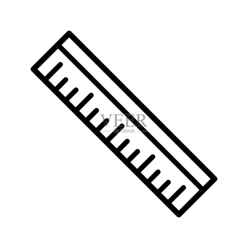 尺子图标矢量设计模板图标素材