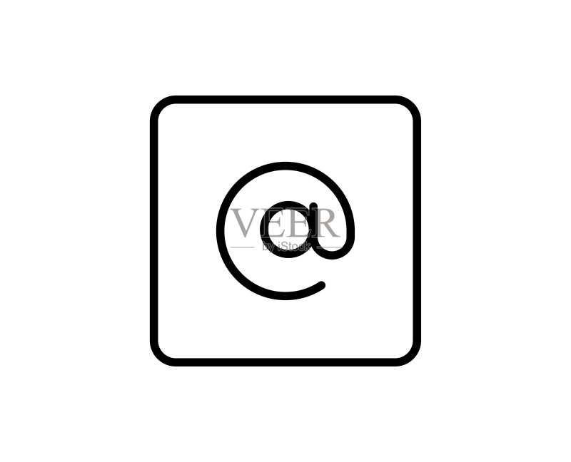 电子邮件线性图标图标素材