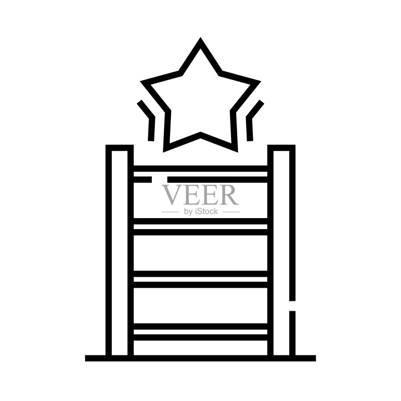 楼上线性图标图标素材