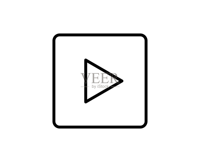 播放线性图标图标素材
