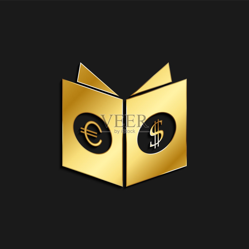 商业金色目录图标矢量插图图标素材