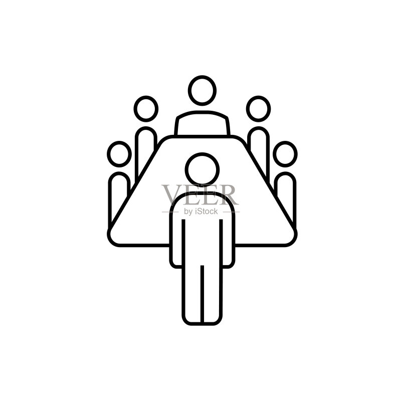 董事会线性图标图标素材