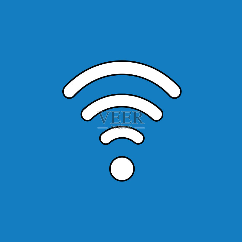 WiFi符号图标矢量图图标素材