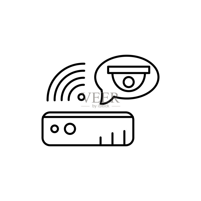 Echo Dot语音助手,相机图标,UI和UX矢量元素图标素材