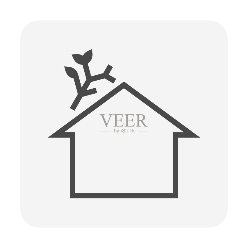 脏屋顶图标图标素材