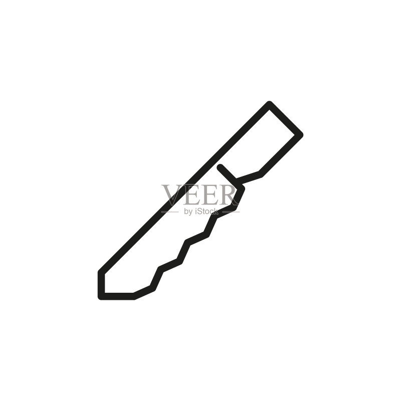 简约刀具线条图标图标素材