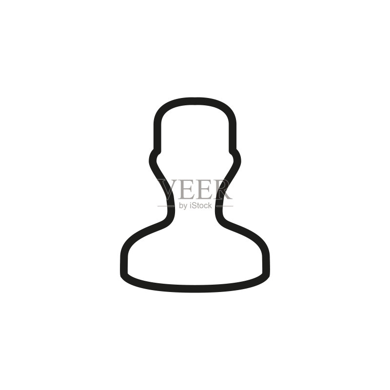 简单的用户线条图标图标素材