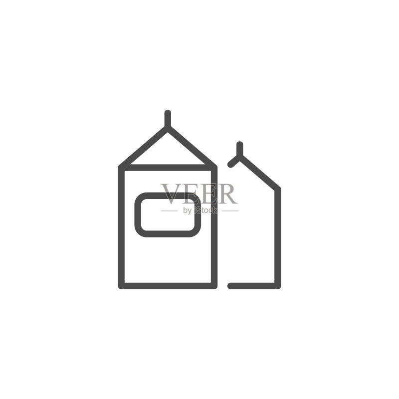 饮品包装线条轮廓图标图标素材