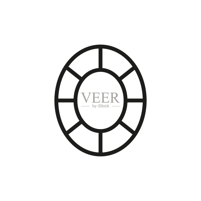 简约宝石线条图标图标素材