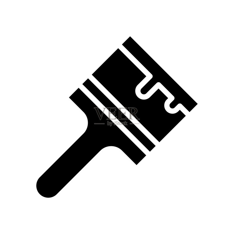 画笔图标矢量设计模板图标素材