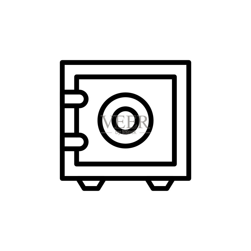简约安全线型图标图标素材
