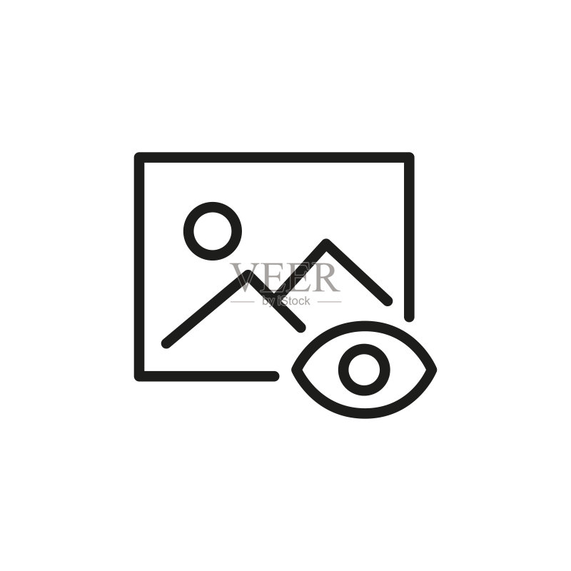 简单的图像线条图标图标素材