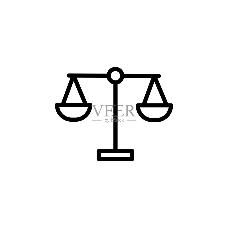 简约刻度线图标图标素材