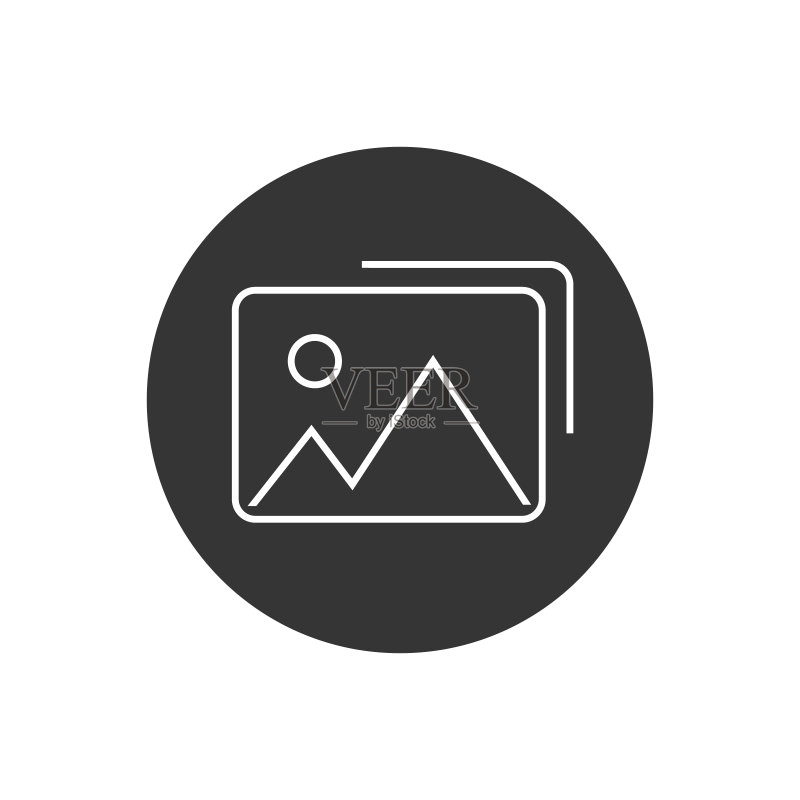 矢量线条图标插图照片图标素材