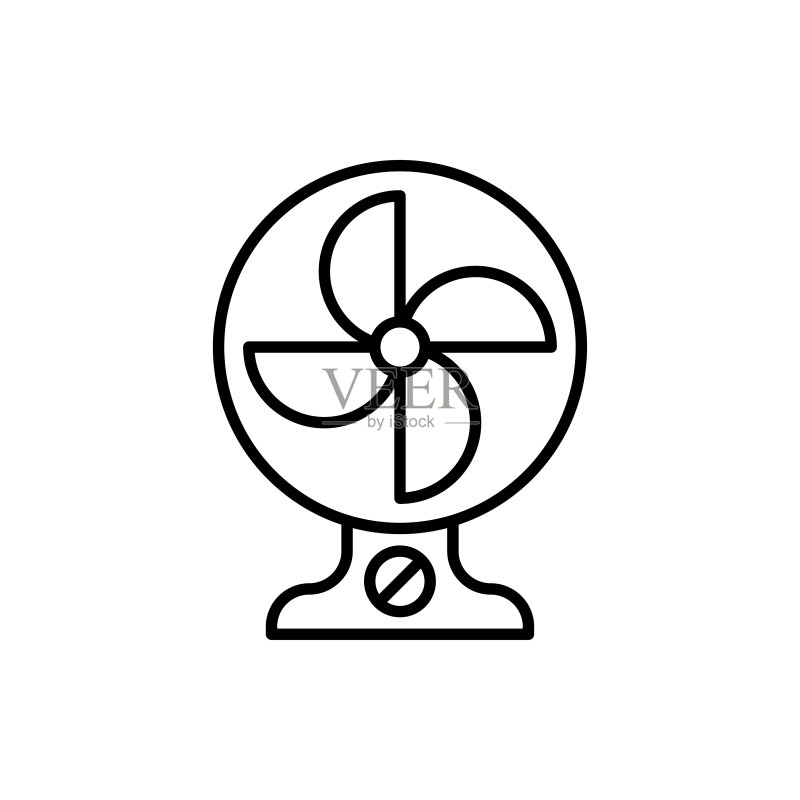 电风扇矢量图标图标素材