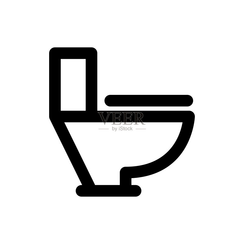 冲水马桶图标图标素材