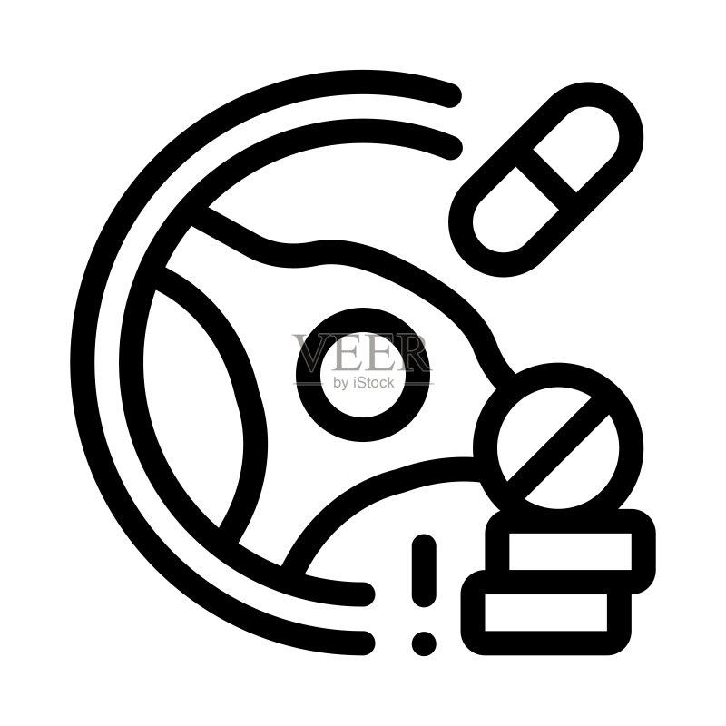 图标矢量轮廓插图图标素材