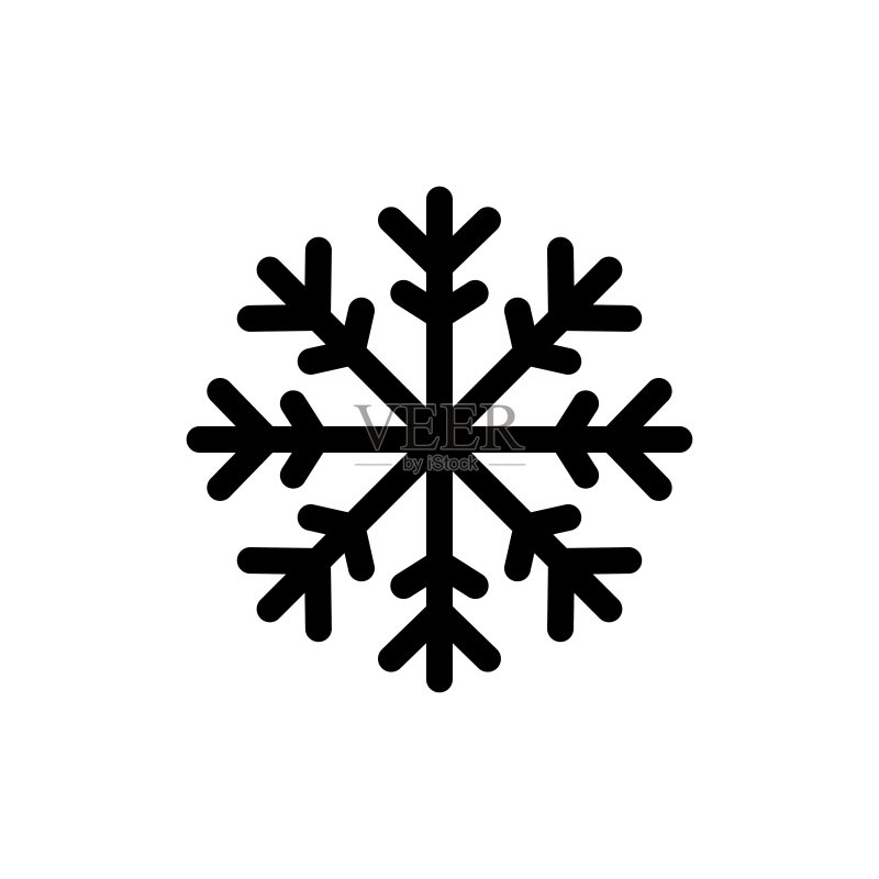 潮流雪花图标图标素材
