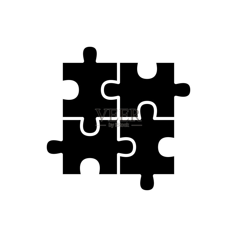 潮流拼图玩具图标图标素材