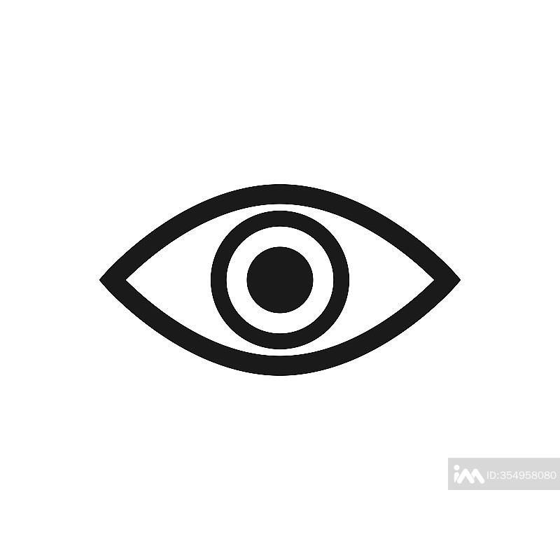 眼睛图标矢量Logo模板图标素材