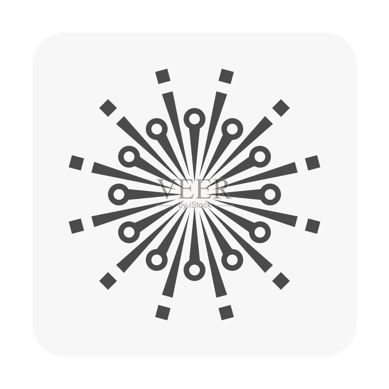 烟花矢量图标图标素材