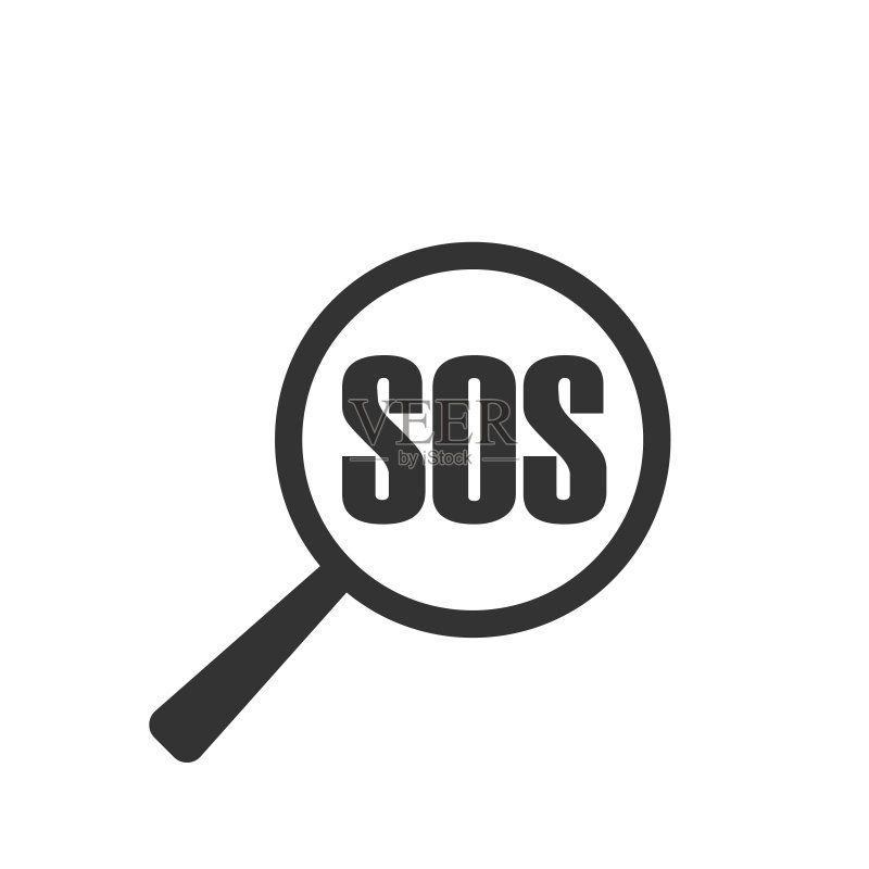 搜索,SOS矢量图标。安全矢量图标图标素材