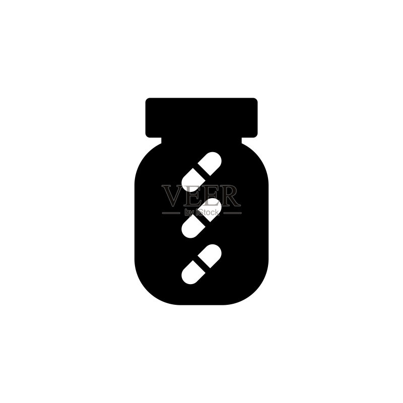 胶囊瓶图标设计潮流图标素材