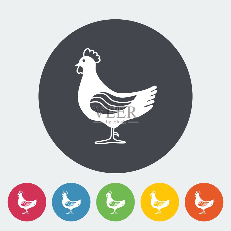鸡肉图标图标素材