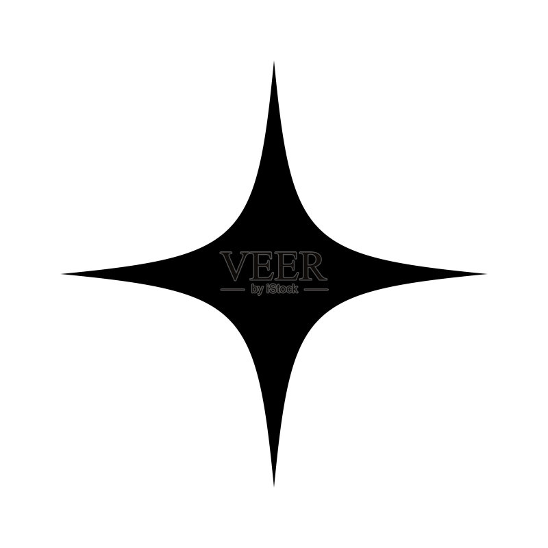 黑色星星图标图标素材