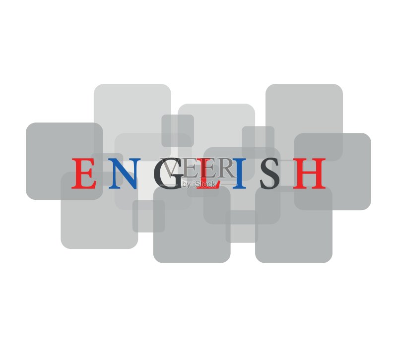 英语单词图标图标素材