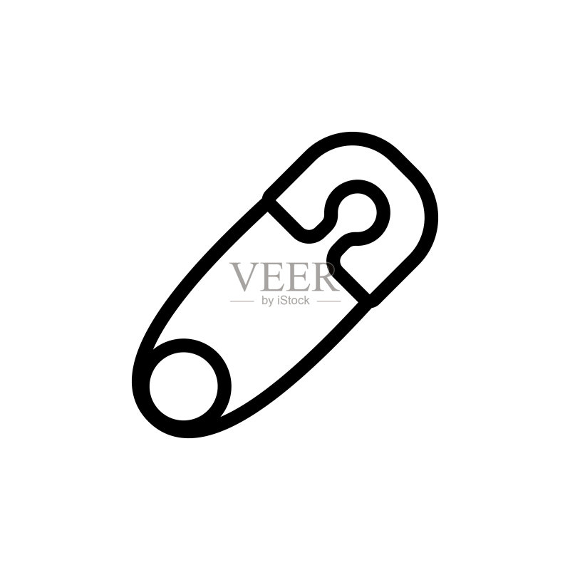 婴儿别针细线图标图标素材