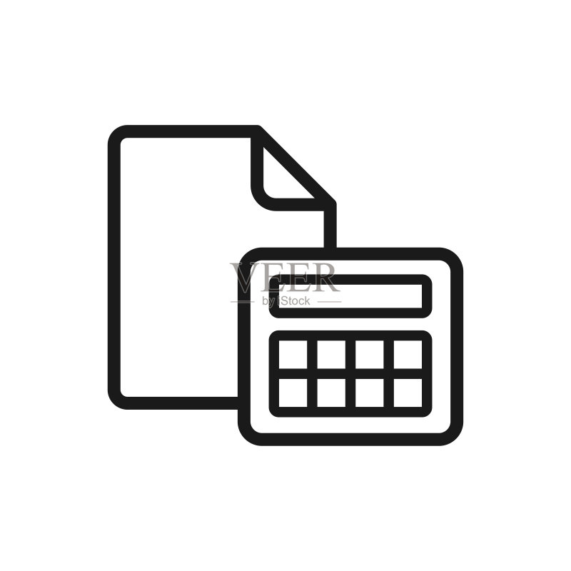 会计矢量图:计数图标图标素材