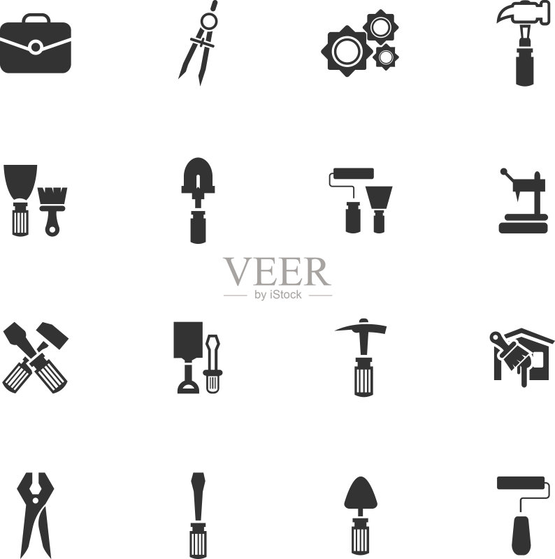 工作工具图标集图标素材