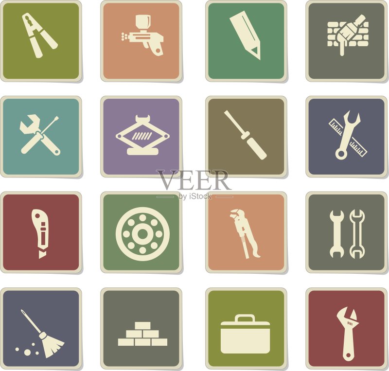 工作工具图标集图标素材