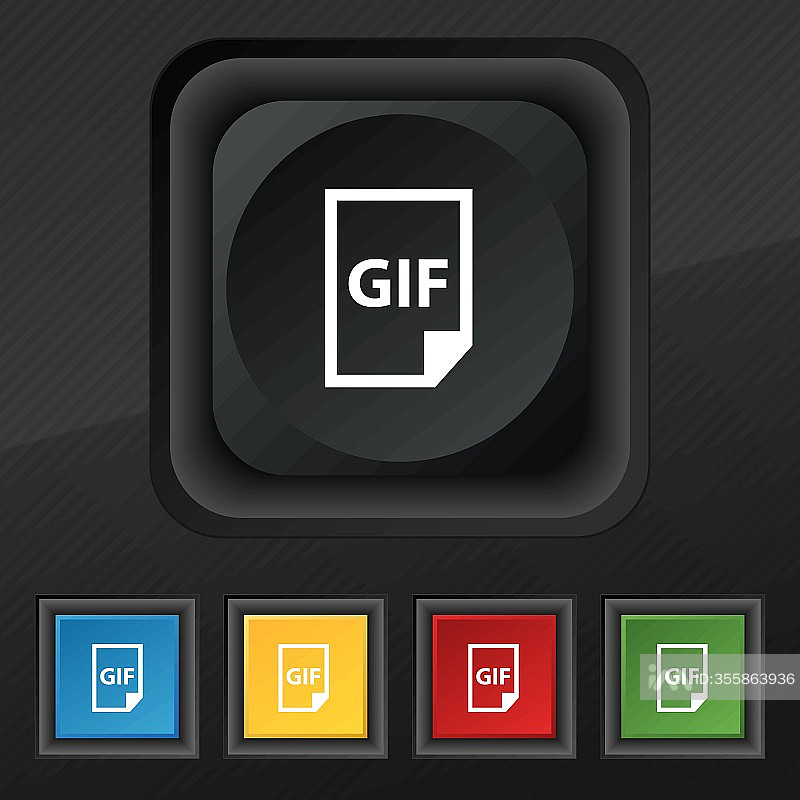 GIF文件图标符号矢量素材图标素材