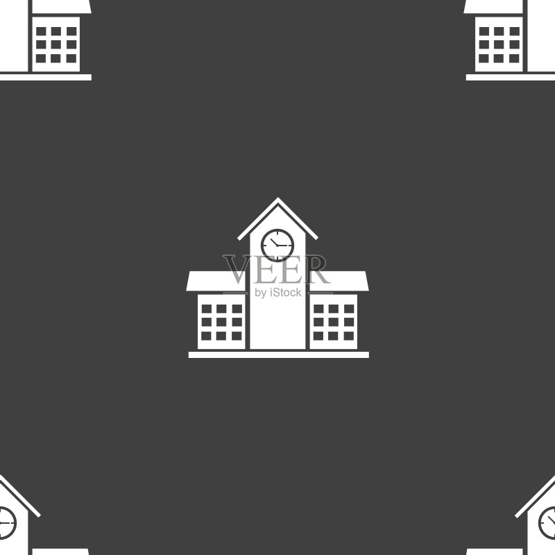 学校专业图标标志无缝背景矢量素材图标素材